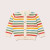 Little Green Radicals - Summer Rainbow Striped Cardigan Strick