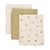 Pippi - Organic Musselin Tuch 3er-Pack Woodsmoke
