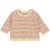 Müsli - Strick Cardigan Baby Streifen Berry Red