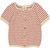 Müsli - Organic Strick Cardigan Streifen Berry Red