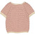Müsli - Organic Strick Cardigan Streifen Berry Red