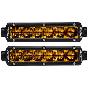 RIGID Industries 6" SR-Series SAE Compliant Fog Light - Black w\/Yellow Light [906704]