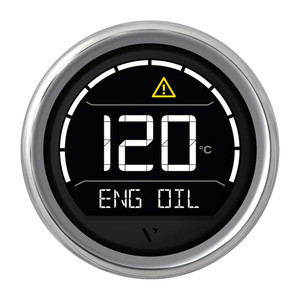 Veratron VL Digital 52 w\/Round Chrome Bezel [B00205704]