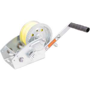 Load Rite Two-Speed Trailer Winch - 3200lbs - 25' Yellow Heavy Duty Strap [6089.30]