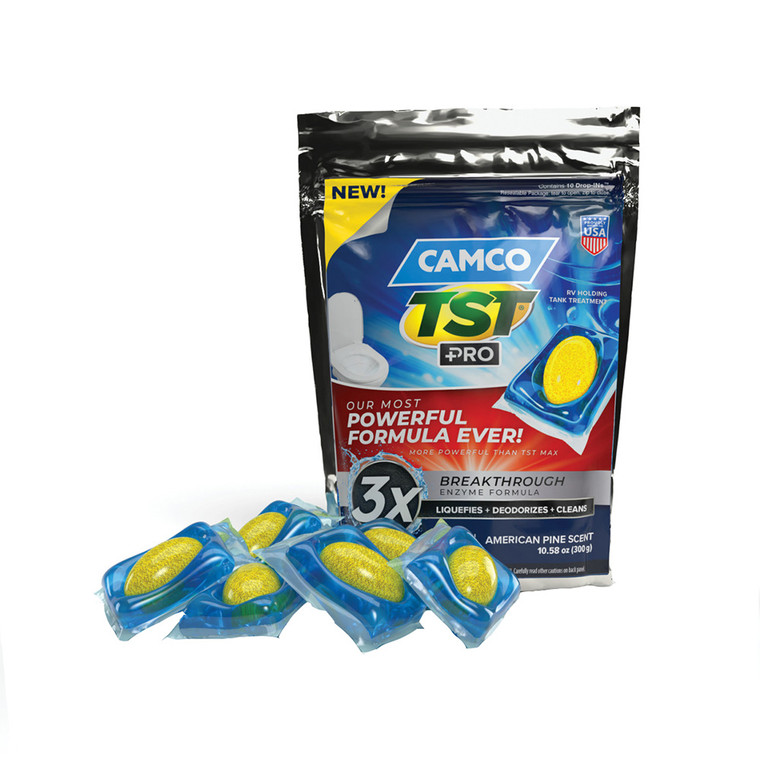 Camco TST Pro RV Holding Tank Treatment Drop-Ins - American Pine *10-Pack [41770]
