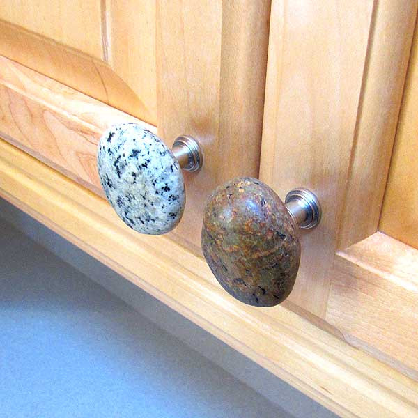 Stone Cabinet Knobs And Drawer Pulls Rustic Workbench