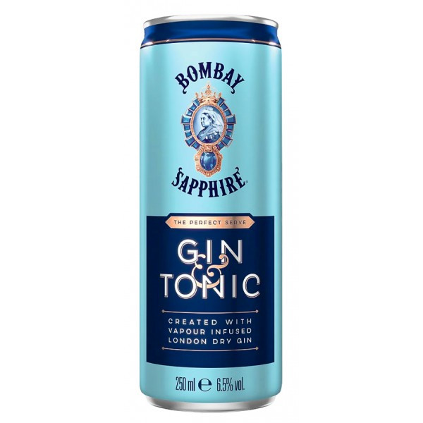 Bombay Sapphire Gin and Tonic Can 25cl