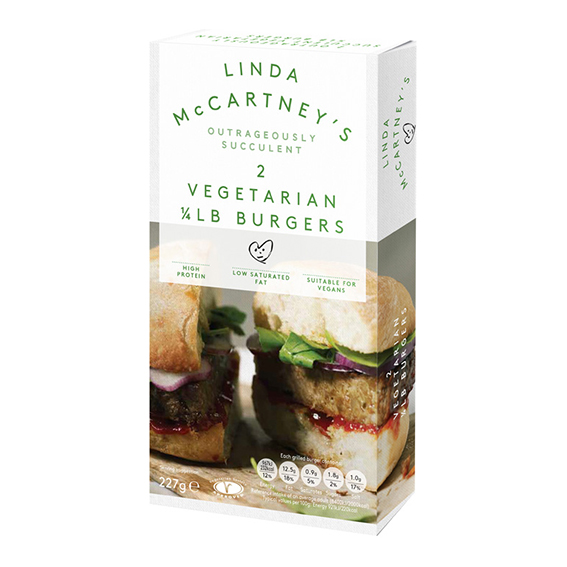 Linda McCartney's 2 Vegetarian Burgers 200g