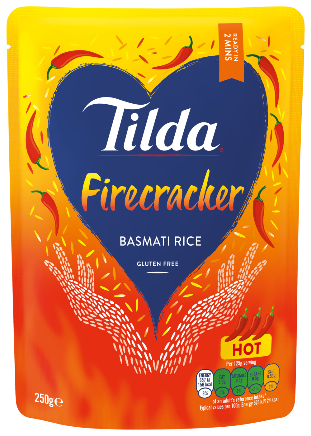 Tilda Pure Steamed Basmati Rice Firecraker 250g