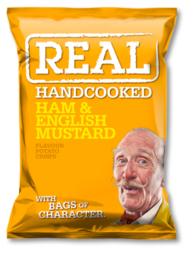 REAL Crisps Ham & English Mustard 150g