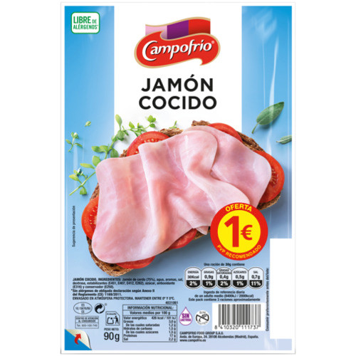 Campofrio Slices of Cooked Ham 80g