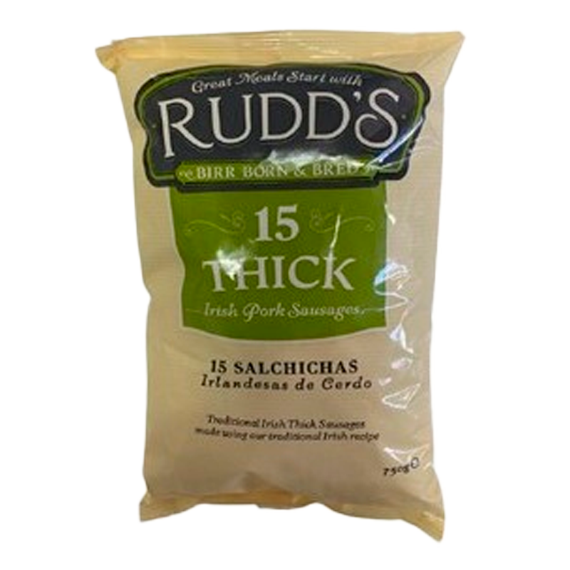 Rudds Thick Irish  Frozen Sausages (15)