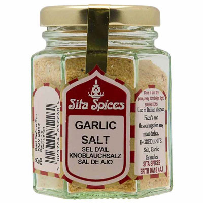 Sita Spices Garlic Salt Glass Jar 90g