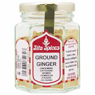 Sita Spices Ground Ginger Glass Jar 32g