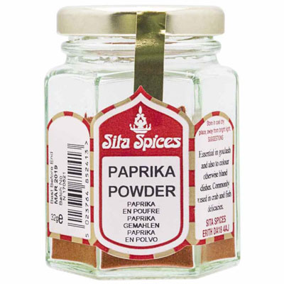 Sita Spices Paprika Powder Glass Jar 32g