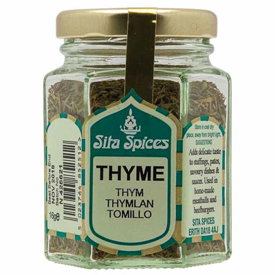 Sita Spices Thyme Glass Jar 16g