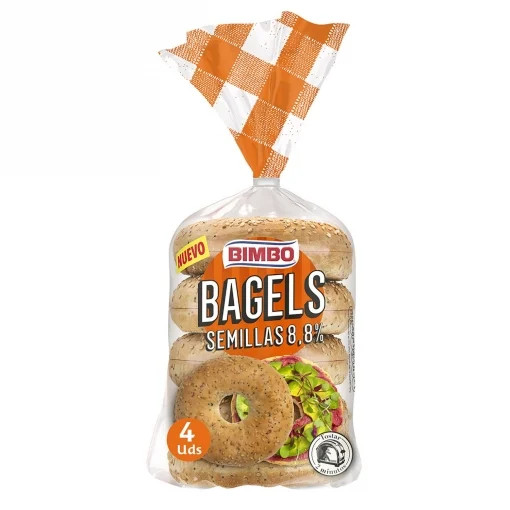 Bimbo Seeded Bagels x 4