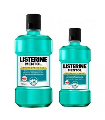 Listerine Mentol Mouthwash 500ml + 250ml