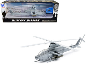 Bell AH-1Z Cobra Helicopter Gray "US Air Force" "Military Mission" Series 1/55 Diecast Model by New F977-26123 Bell AH-1Z Cobra Helicopter Gray "US Air Force" "Military Mission" Series 1/55 Diecast Model by New F977-26123