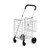 Folding Shopping Cart Basket Rolling Trolley with Adjustable Handle-Silver - Color: Silver D681-TL35656SL