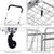 Folding Shopping Cart Basket Rolling Trolley with Adjustable Handle-Silver - Color: Silver D681-TL35656SL