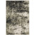 5' X 7' Charcoal Grey And Beige Abstract Power Loom Stain Resistant Area Rug N270-509826