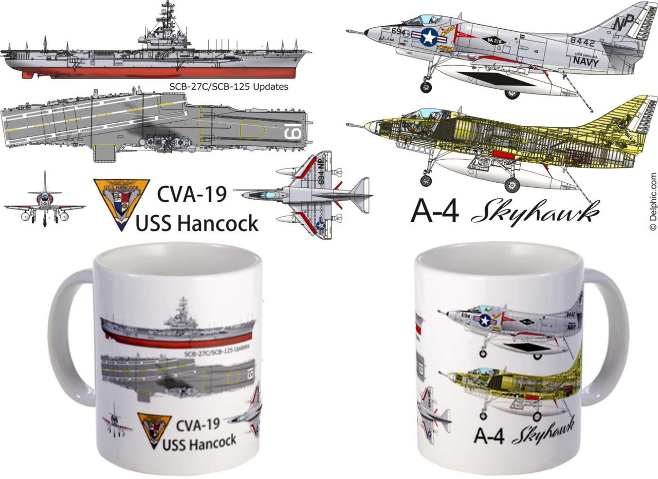 A-4 Skyhawk - USS Hancock CVA-19 Mug