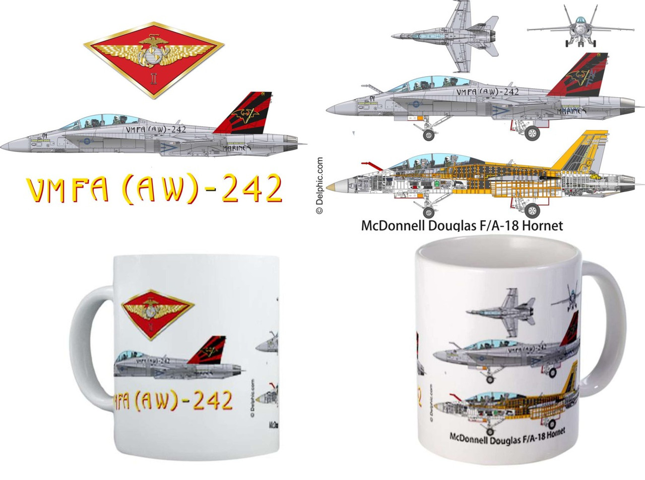 VMFA(AW)-242 F/A-18D Hornet Mug