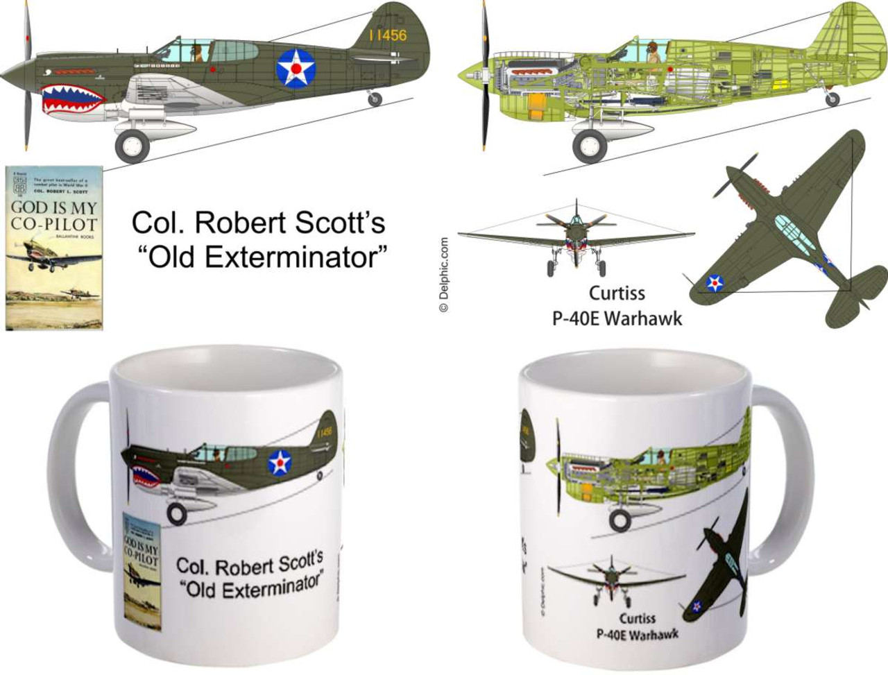 P-40 "God is My Co-Pilot" Mug