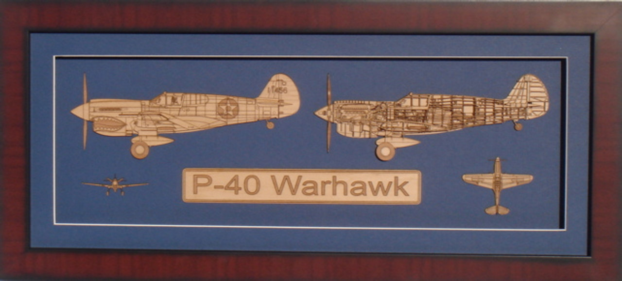 P-40 Warhawk Wood Model