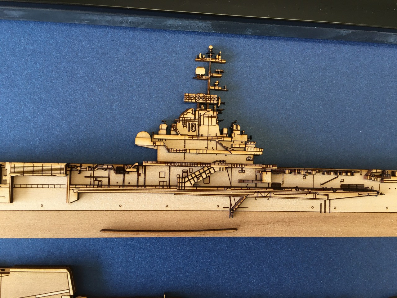 USS Wasp CVA-18 Wood Model
