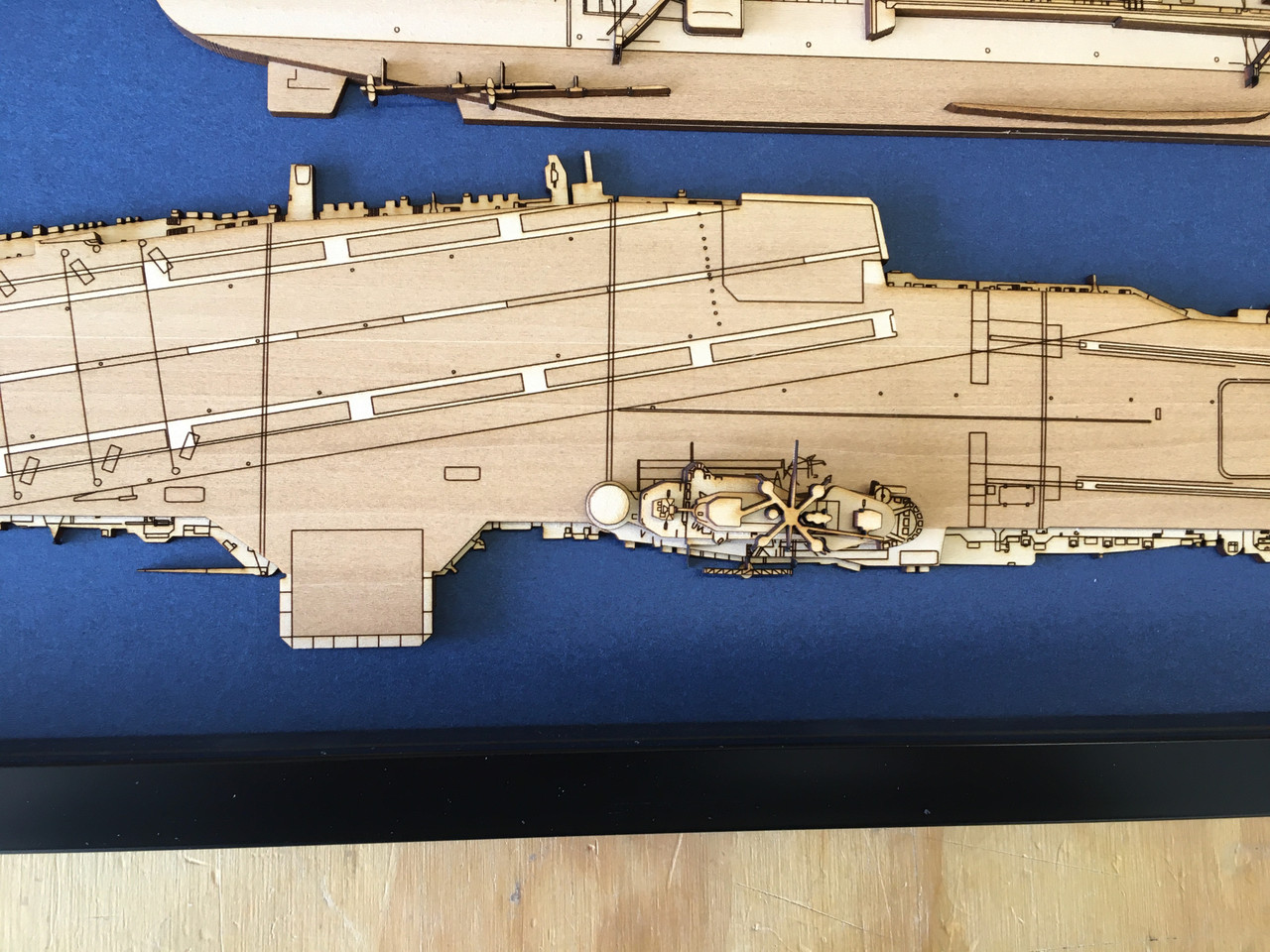 USS Wasp CVA-18 Wood Model