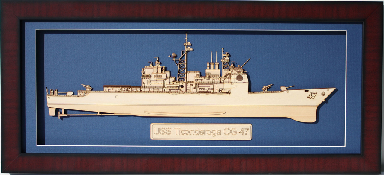 USS Yorktown (CG-48) Wood Model