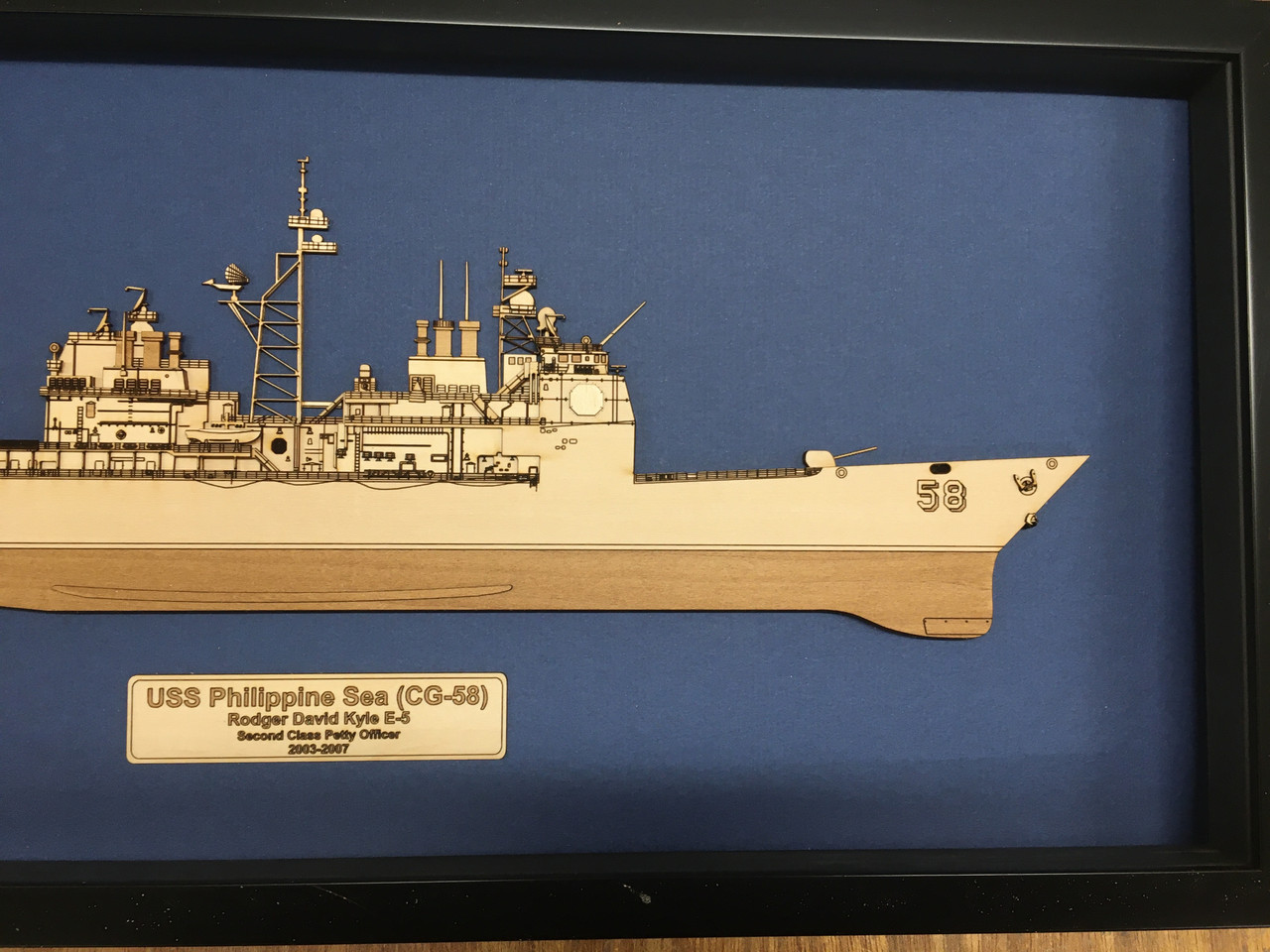 USS Cape St. George (CG-71) Wood Model