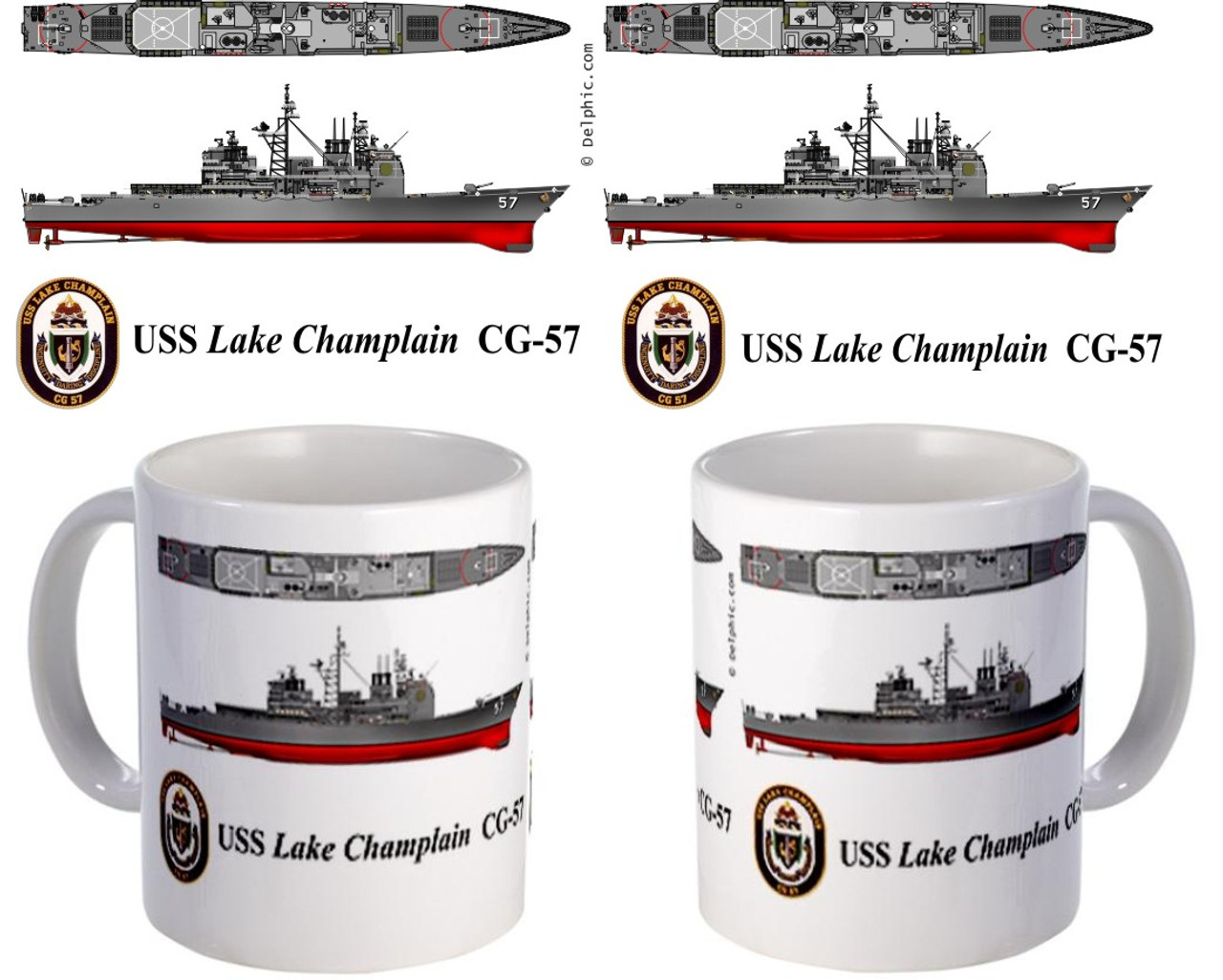 USS Lake Champlain (CG-57) Coffee Mug