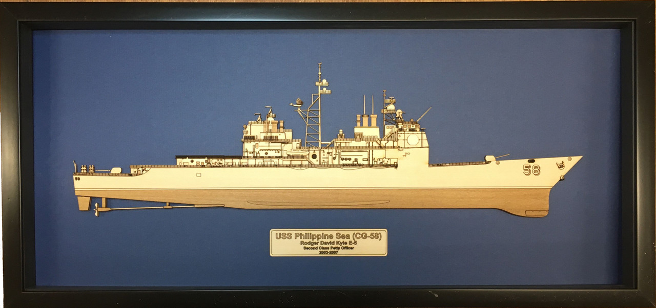 USS Lake Champlain (CG-57) Wood Model