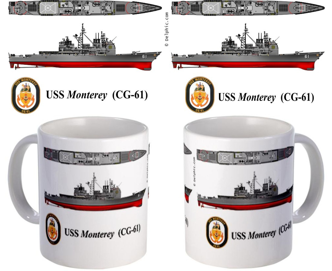 USS Monterey (CG-61) Coffee Mug