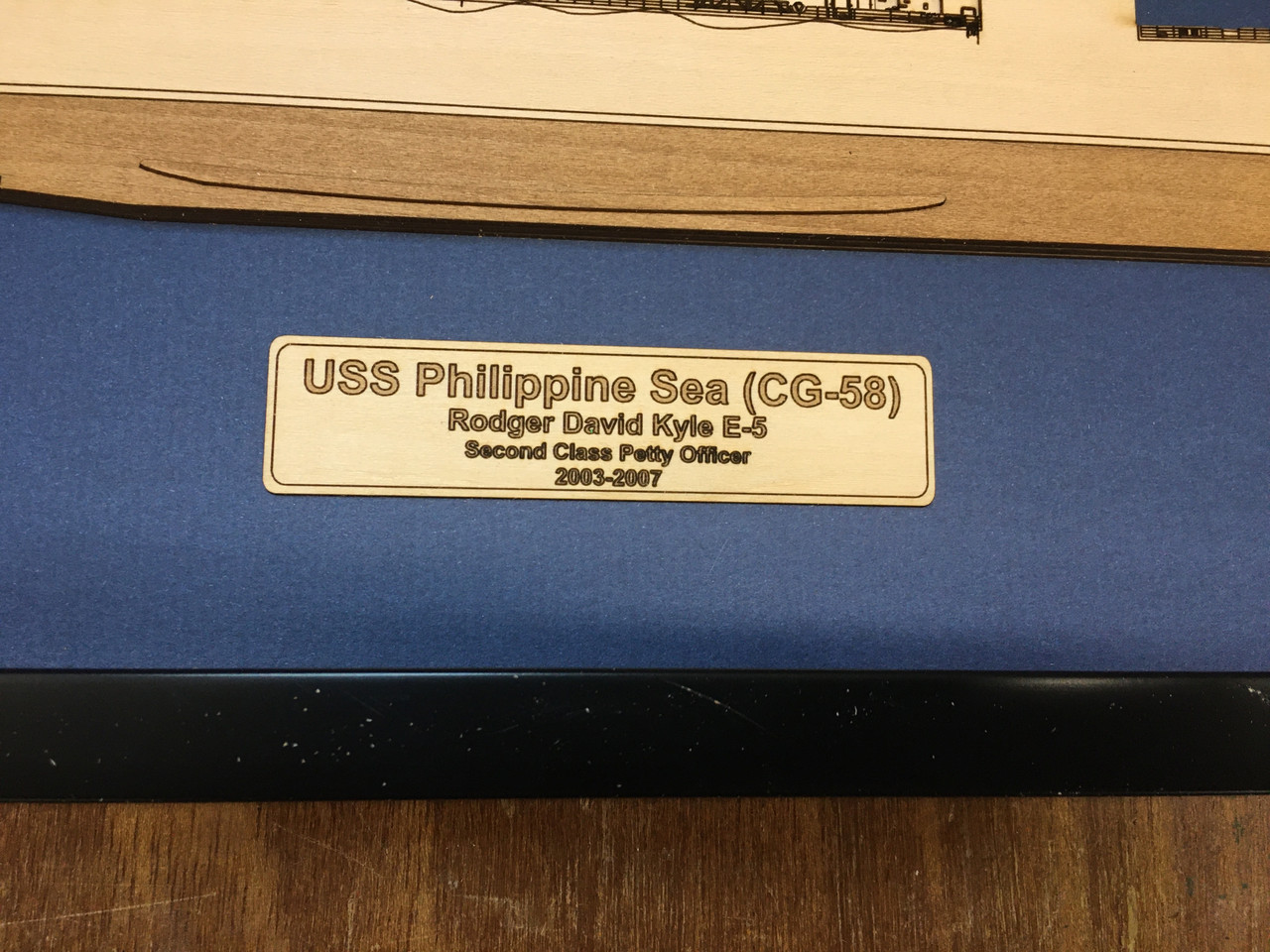 USS Princeton (CG-59) Wood Model