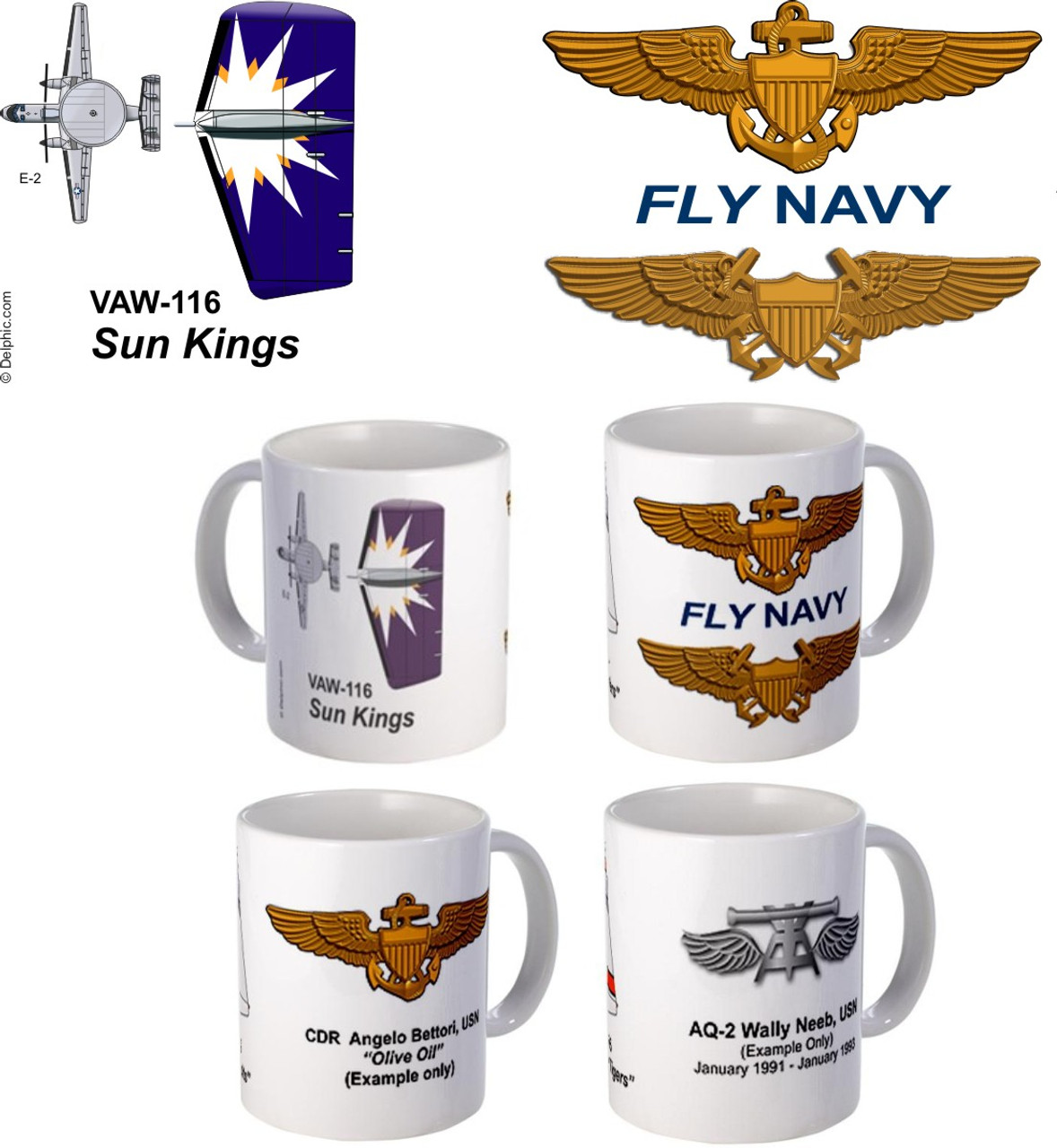 VAW-116 "Sun Kings" E-2 Hawkeye mug