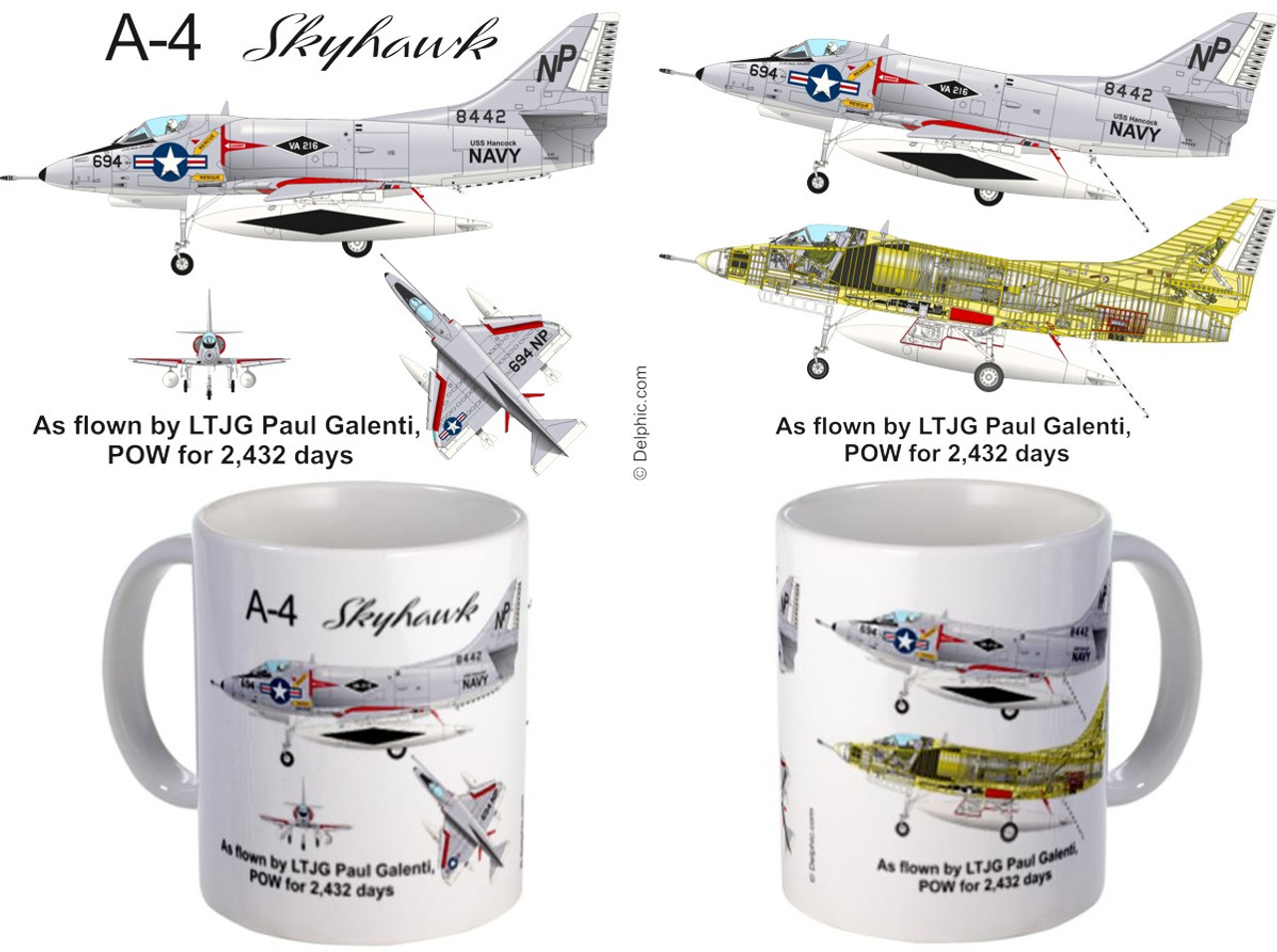 Vietnam Era A-4 Skyhawk Coffee Mug