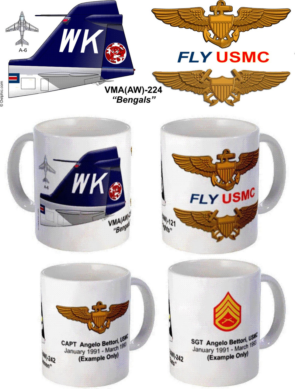 VMA(AW)-224 "Bengals" A-6 Intruder Mug