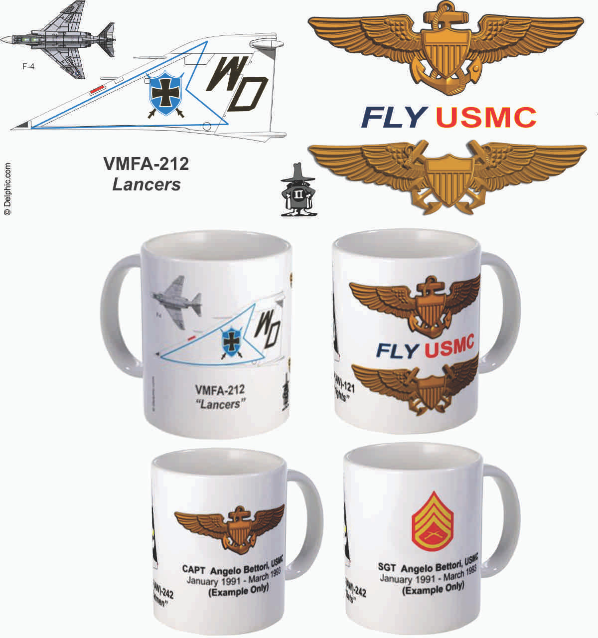 VMFA-212 "Lancers" F-4 Phantom II Mug