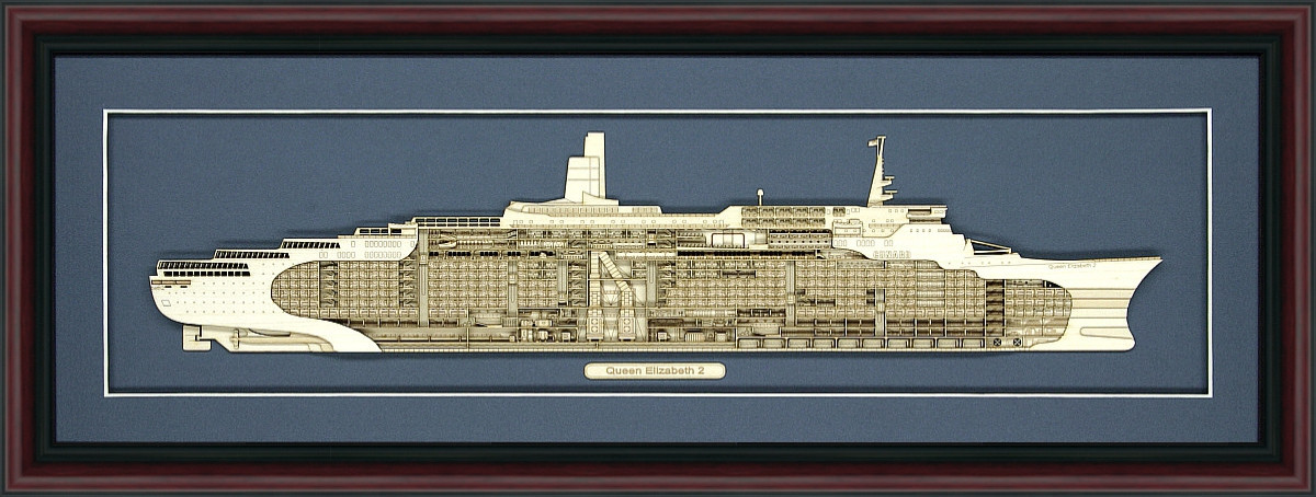 RMS Queen Elizabeth 2 Model