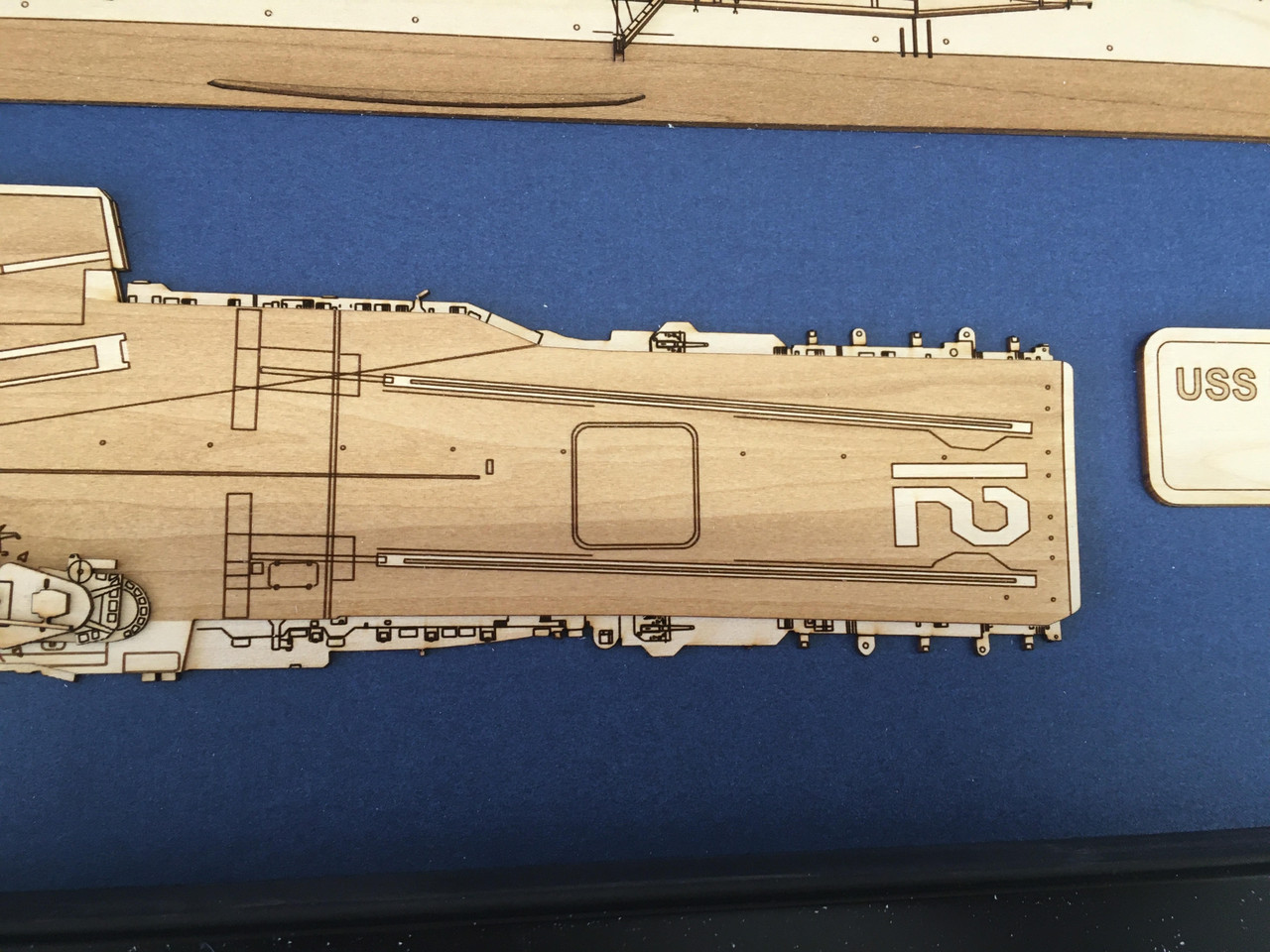 USS Leyete (CVA-13) Wood Model