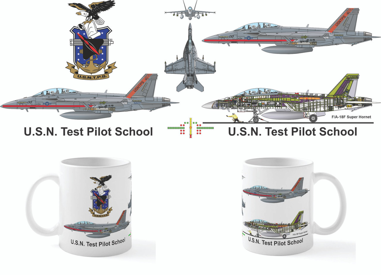 USNTPS F/A-18F Super Hornet Mug