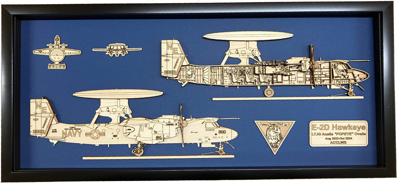 E-2D Advanced Hawkeye w/ Refuel Probe Wood Model