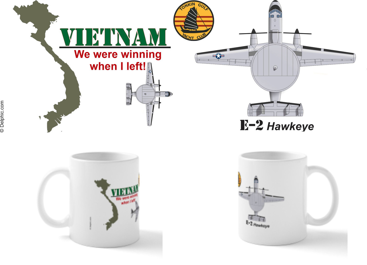 Vietnam War E-2 Hawkeye Winning Mug