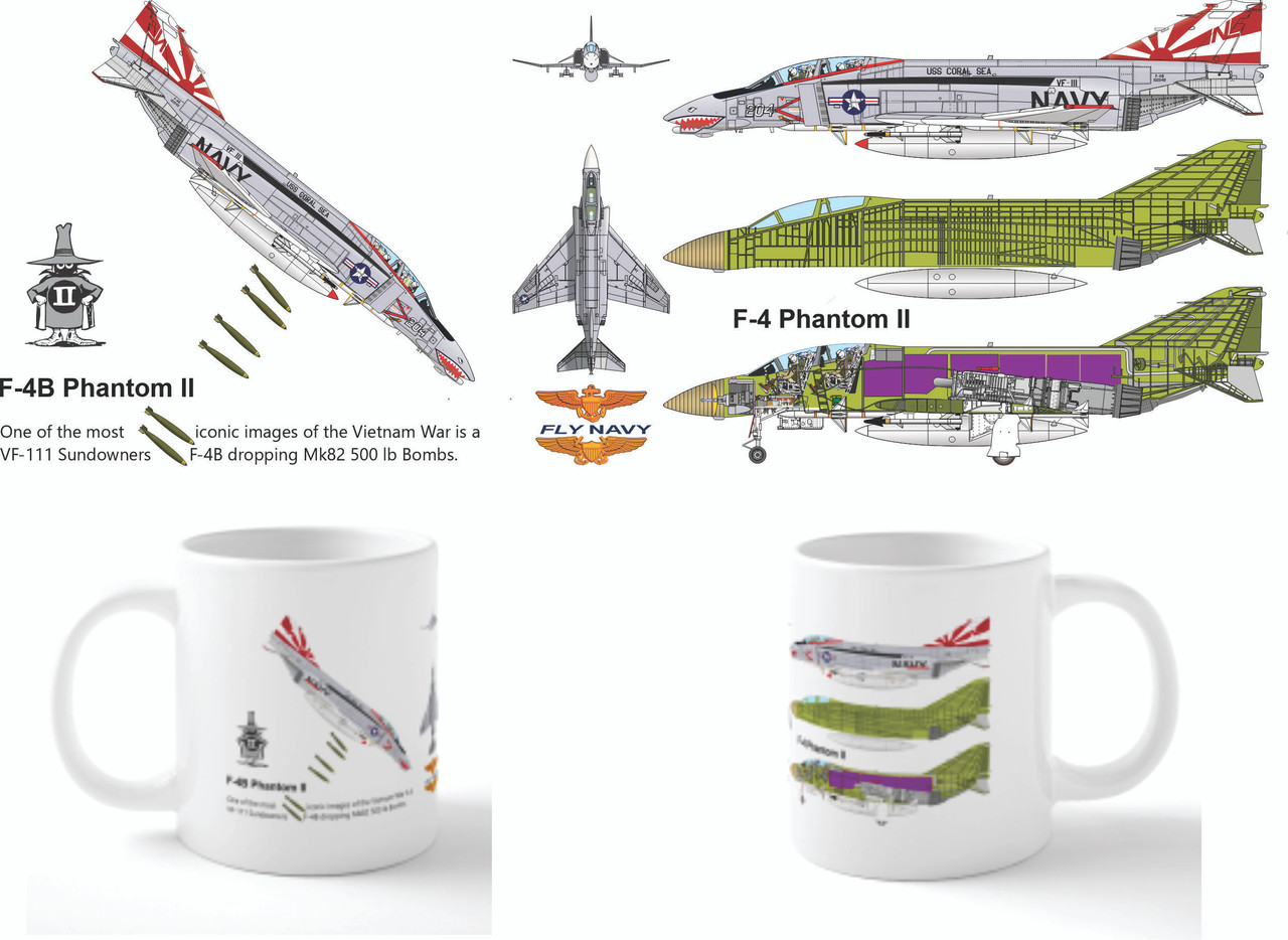 Navy F-4 Phantom II Mug