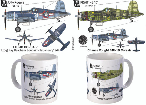 F4U Corsair VF-17 Jolly Rogers Mug