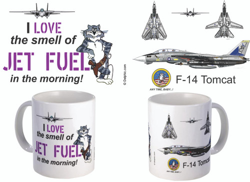 F-14 Tomcat Love Jet Fuel Mug